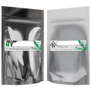 1/4 Ounce Gloss Silver & Clear Mylar Bags + Labels - (100 qty.) - Dragon Chewer