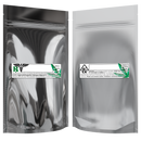 1/2 Ounce Gloss Silver & Clear Mylar Bags + Labels - (100 qty.) - Dragon Chewer