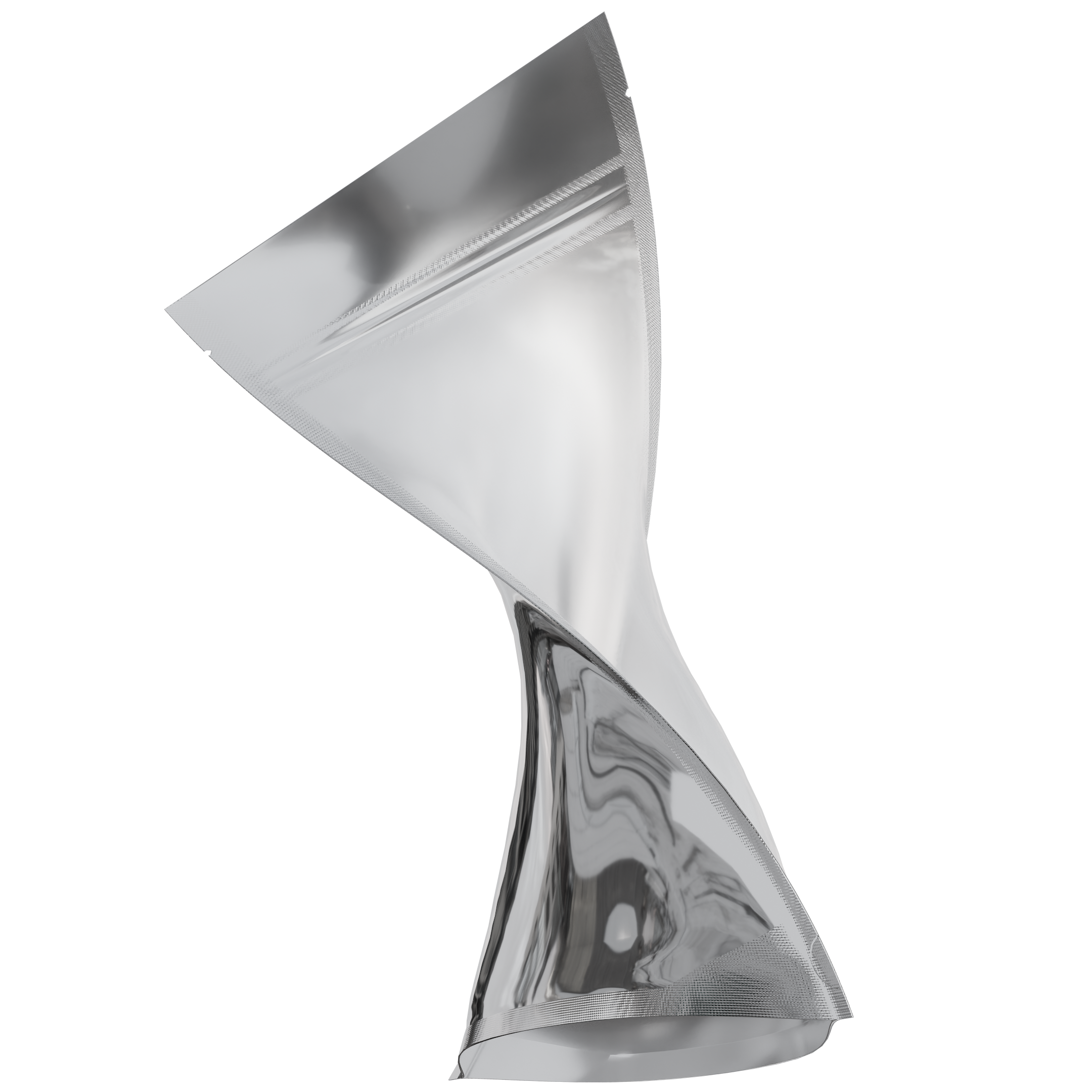 1/2 Ounce Gloss Silver & Clear Mylar Bags + Labels - (100 qty.) - Dragon Chewer
