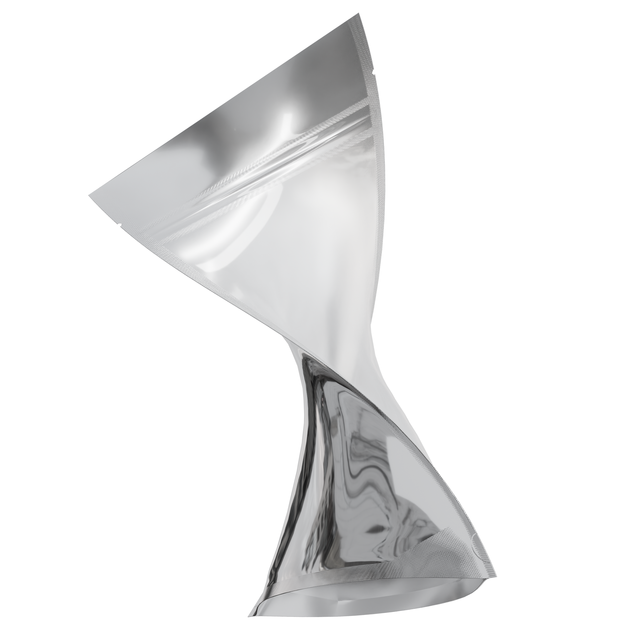 1 Ounce Gloss Silver & Clear Designer Custom Mylar Bags + Labels (100 qty.) - Dragon Chewer