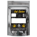 1 Ounce Gloss Silver & Clear Designer Custom Mylar Bags + Labels (100 qty.) - Dragon Chewer