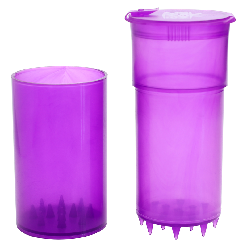 Translucent Purple ShredTainer - Premium Grinder w/Storage Container (20 qty.) Display Box