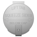 Silver 6 dram latch top pop top child resistant container bottle vial 8 4 dr wholesale packaging smell proof supplies dragon chewer template die diagram size bulk 1 gram 1g CR squeeze top airtight highlock HL nearby near me vial bottle sizes cap empty BPA free pill lids small 