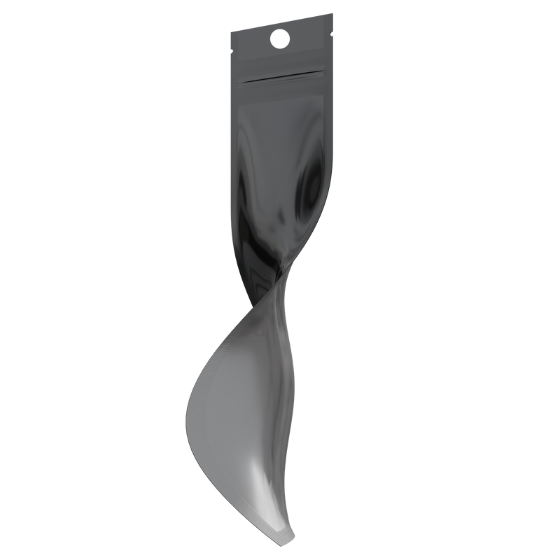 Gloss Black Vista Clear Translucent Transparent Dragon Chewer syringe king size pre roll top zipper smell proof mylar bags by HIGHLOCK. Best thick wholesale bulk dispensary custom child resistant packaging 420 barrier bags tamper evident resealable large food storage 2.5x9 usa cheap amazon hang hole