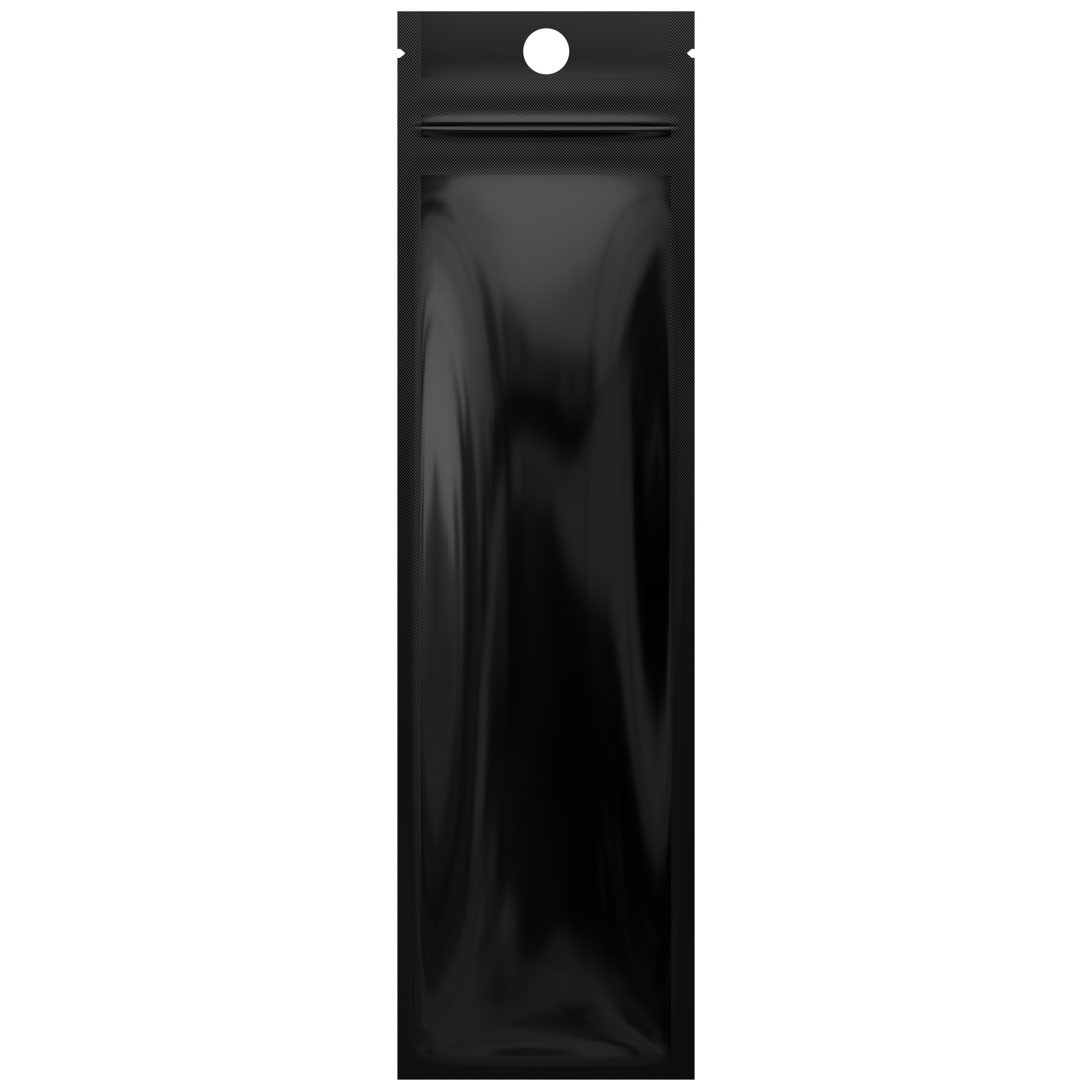 Gloss Black Opaque Dragon Chewer syringe king size pre roll top zipper smell proof mylar bags by HIGHLOCK. Best thick wholesale bulk dispensary custom child resistant packaging 420 barrier bags tamper evident resealable large food storage baggies 2.5 x 9 Hang Hole