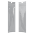 Gloss White Opaque Dragon Chewer syringe king size pre roll top zipper smell proof mylar bags by HIGHLOCK. Best thick wholesale bulk dispensary custom child resistant packaging 420 barrier bags tamper evident resealable large food storage 2.5x9 usa cheap amazon 50 pack pcs hang hole