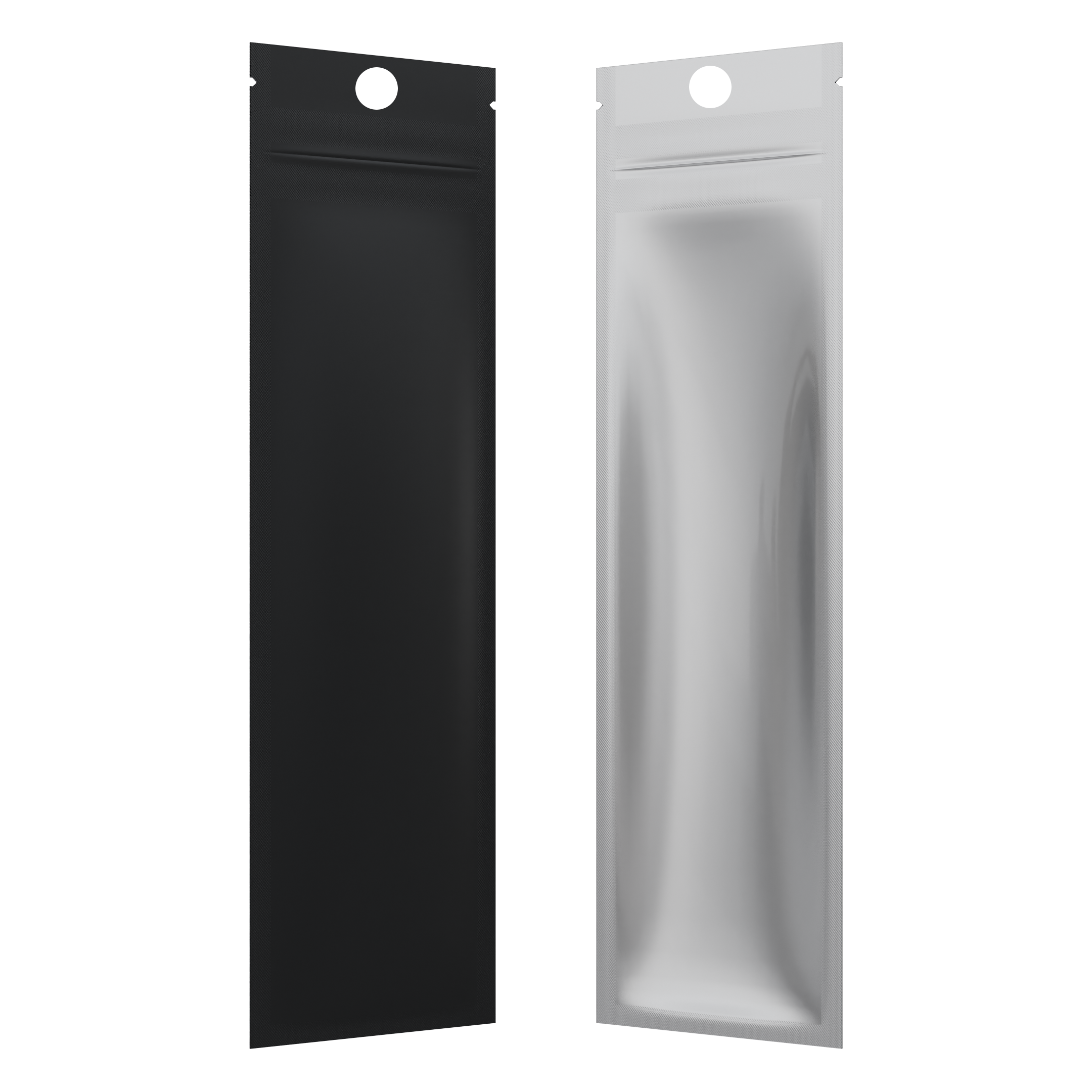 Matte Black Vista Clear Translucent Transparent Dragon syringe king size pre roll top zipper smell proof mylar bags by HIGHLOCK. Best thick wholesale bulk dispensary custom child resistant packaging 420 barrier bags tamper evident resealable large food storage near me nearby 2.5x9 hang hole