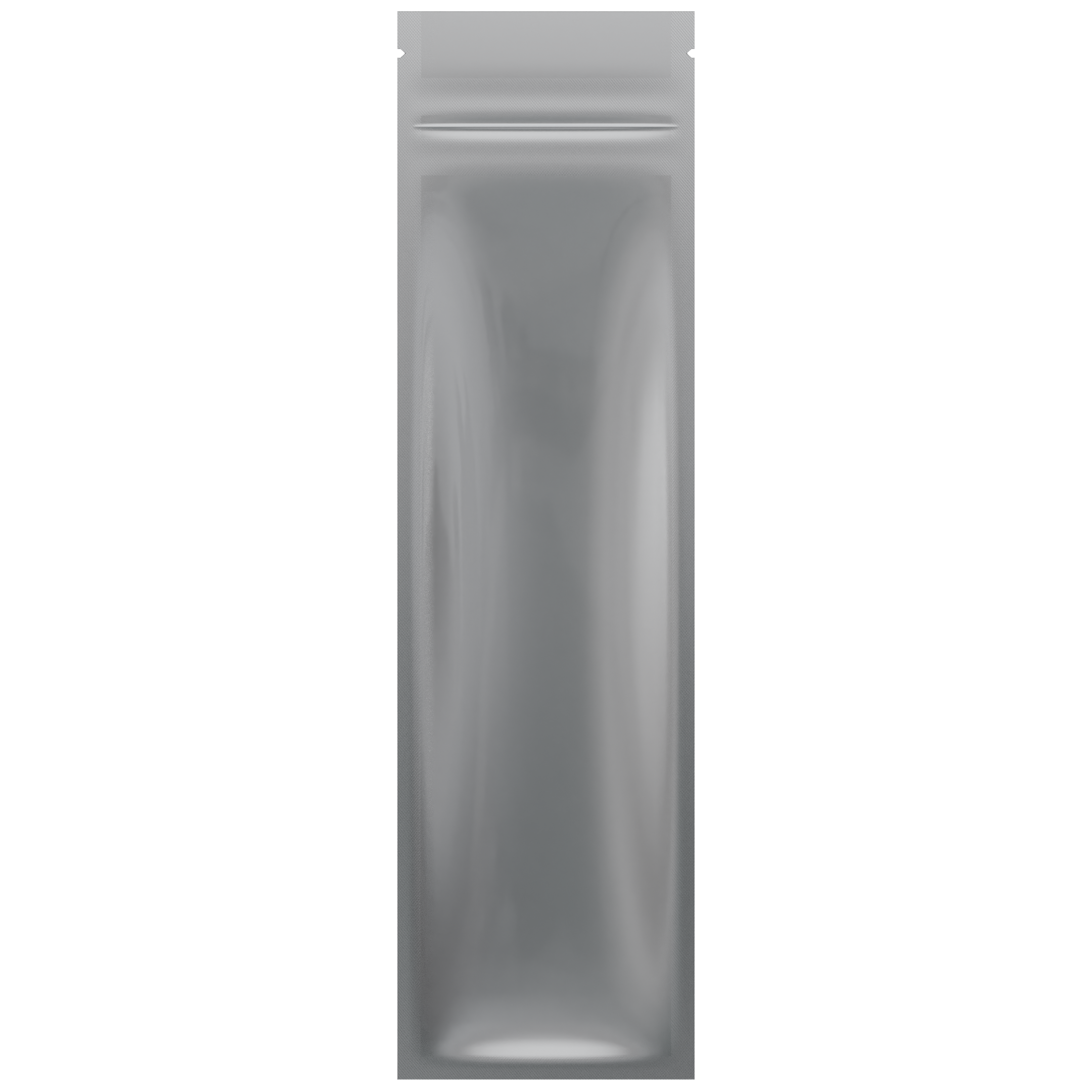 Matte White Vista Clear Dragon Chewer syringe king size pre roll top zipper smell proof mylar bags by HIGHLOCK. Best thick wholesale bulk dispensary custom child resistant packaging 420 barrier bags tamper evident resealable large food storage heat sealable tear notches 2.5 x 9