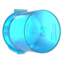 Translucent Blue 6 dram latch top pop top child resistant container bottle vial 8 4 dr wholesale packaging smell proof supplies dragon chewer template die diagram size bulk 1 gram 1g CR squeeze top airtight highlock HL nearby near me vial bottle sizes cap empty amazon small