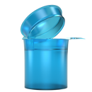 Translucent Blue 6 dram latch top pop top child resistant container bottle vial 8 4 dr wholesale packaging smell proof supplies dragon chewer template die diagram size bulk 1 gram 1g CR squeeze top airtight highlock HL vial bottle