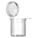 Translucent Clear 6 dram latch top pop top child resistant container bottle vial 8 4 dr wholesale packaging smell proof supplies dragon chewer template die diagram size bulk 1 gram 1g CR squeeze top airtight highlock HL vial bottle