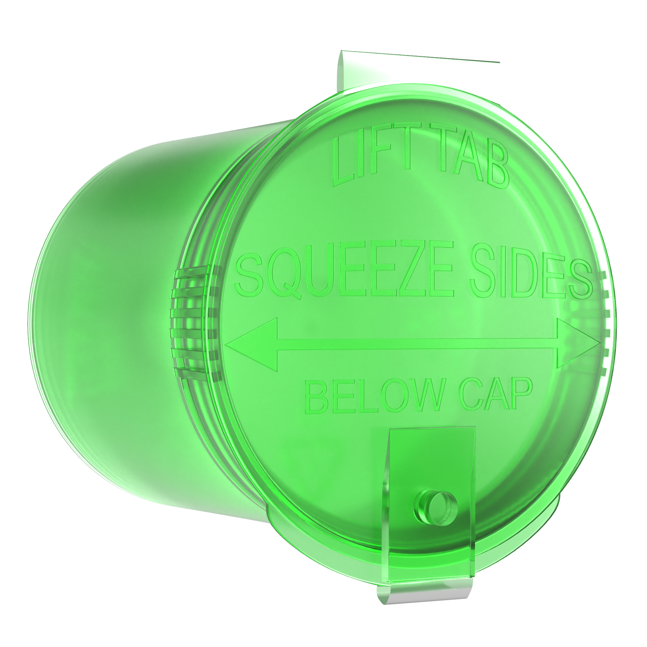 Translucent Green 6 dram latch top pop top child resistant container bottle vial 8 4 dr wholesale packaging smell proof supplies dragon chewer template die diagram size bulk 1 gram 1g CR squeeze top airtight highlock HL nearby near me vial bottle sizes cap small