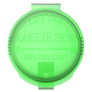 Translucent Green 6 dram latch top pop top child resistant container bottle vial 8 4 dr wholesale packaging smell proof supplies dragon chewer template die diagram size bulk 1 gram 1g CR squeeze top airtight highlock HL nearby near me vial bottle sizes cap empty BPA free pill lids small 