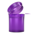 Translucent Purple 6 dram latch top pop top child resistant container bottle vial 8 4 dr wholesale packaging smell proof supplies dragon chewer template die diagram size bulk 1 gram 1g CR squeeze top airtight highlock HL vial bottle