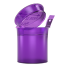Translucent Purple 6 dram latch top pop top child resistant container bottle vial 8 4 dr wholesale packaging smell proof supplies dragon chewer template die diagram size bulk 1 gram 1g CR squeeze top airtight highlock HL nearby near me vial bottle small