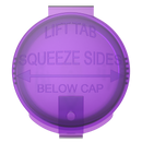 Translucent Purple 6 dram latch top pop top child resistant container bottle vial 8 4 dr wholesale packaging smell proof supplies dragon chewer template die diagram size bulk 1 gram 1g CR squeeze top airtight highlock HL nearby near me vial bottle sizes cap empty BPA free pill lids small 