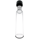 115mm Clear Glass Child Resistant Tubes - CR Smooth Black Cap - (430 qty.)