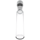 115mm Clear Glass Child Resistant Tubes - CR Smooth White Cap - (430 qty.)