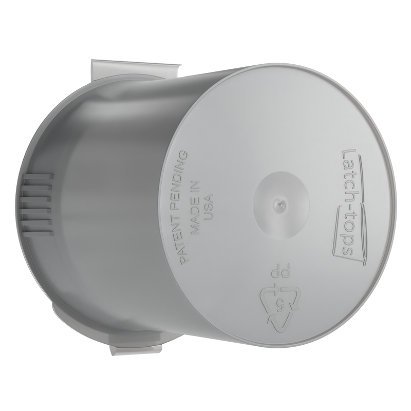 White 6 dram latch top pop top child resistant container bottle vial 8 4 dr wholesale packaging smell proof supplies dragon chewer template die diagram size bulk 1 gram 1g CR squeeze top airtight highlock HL nearby near me vial bottle sizes cap empty amazon small