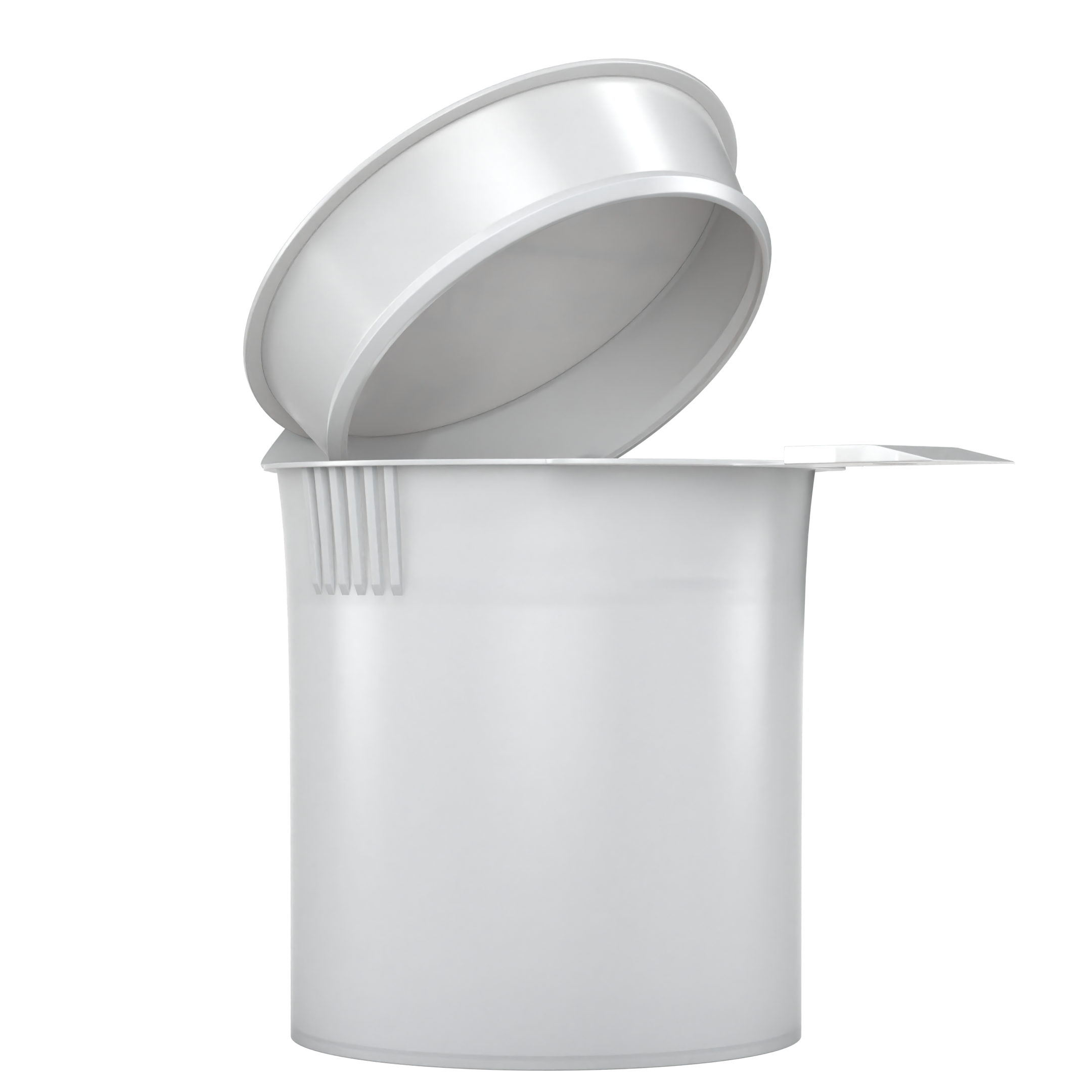 White 6 dram latch top pop top child resistant container bottle vial 8 4 dr wholesale packaging smell proof supplies dragon chewer template die diagram size bulk 1 gram 1g CR squeeze top airtight highlock HL vial bottle