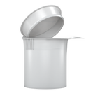 White 6 dram latch top pop top child resistant container bottle vial 8 4 dr wholesale packaging smell proof supplies dragon chewer template die diagram size bulk 1 gram 1g CR squeeze top airtight highlock HL vial bottle