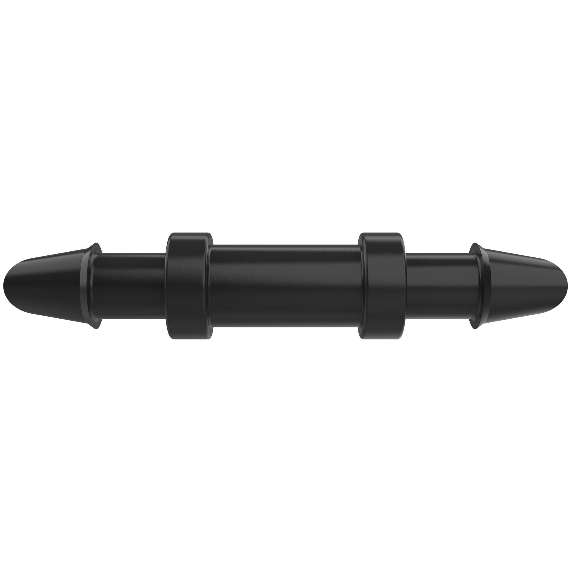 Black 1/4 in. Straight Barbed Connection Drip Irrigation Fitting Coupling for Tubing Hose Garden System - Dragon Chewer