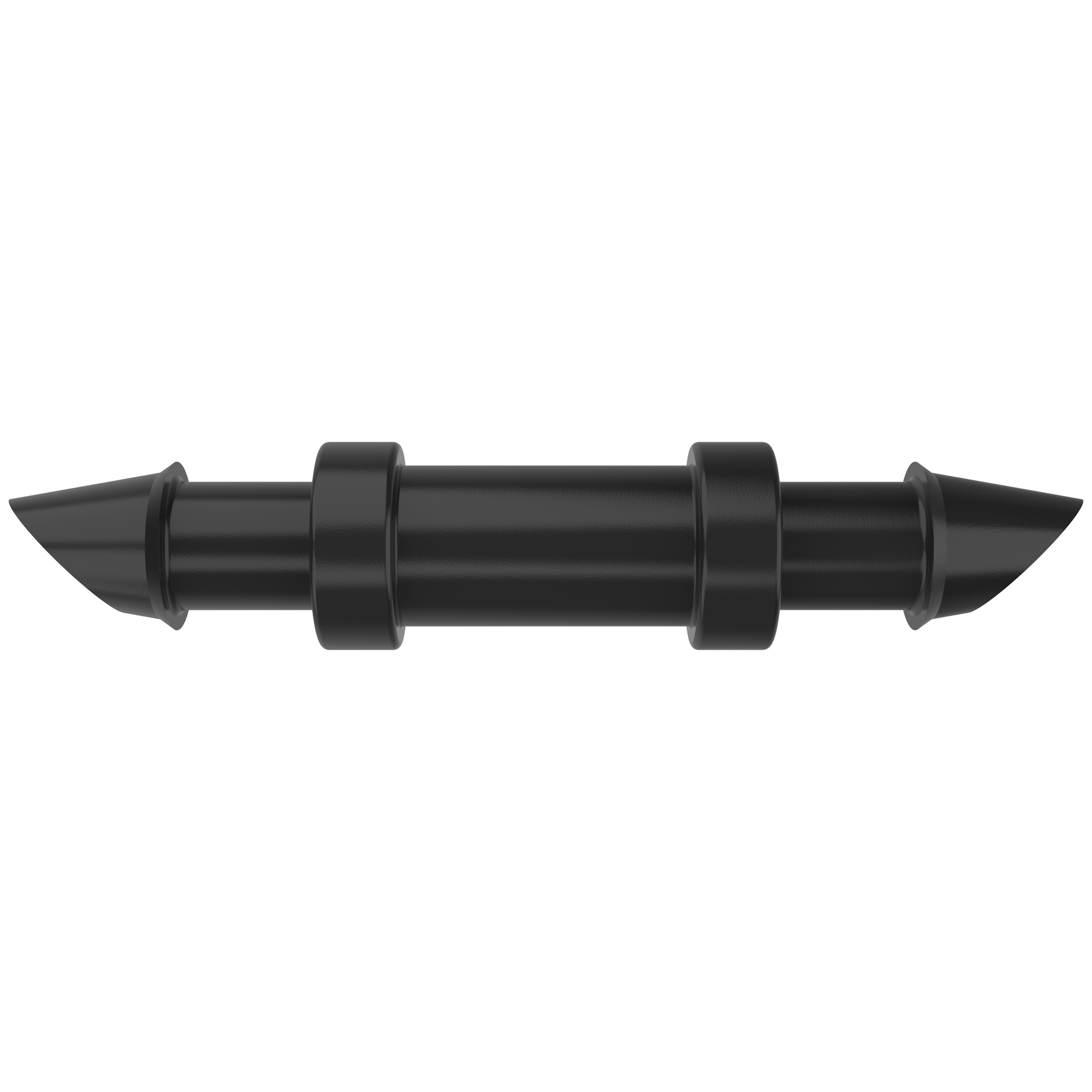 Black 1/4 in. Straight Barbed Connection Drip Irrigation Fitting Coupling for Tubing Hose Garden System - Dragon Chewer