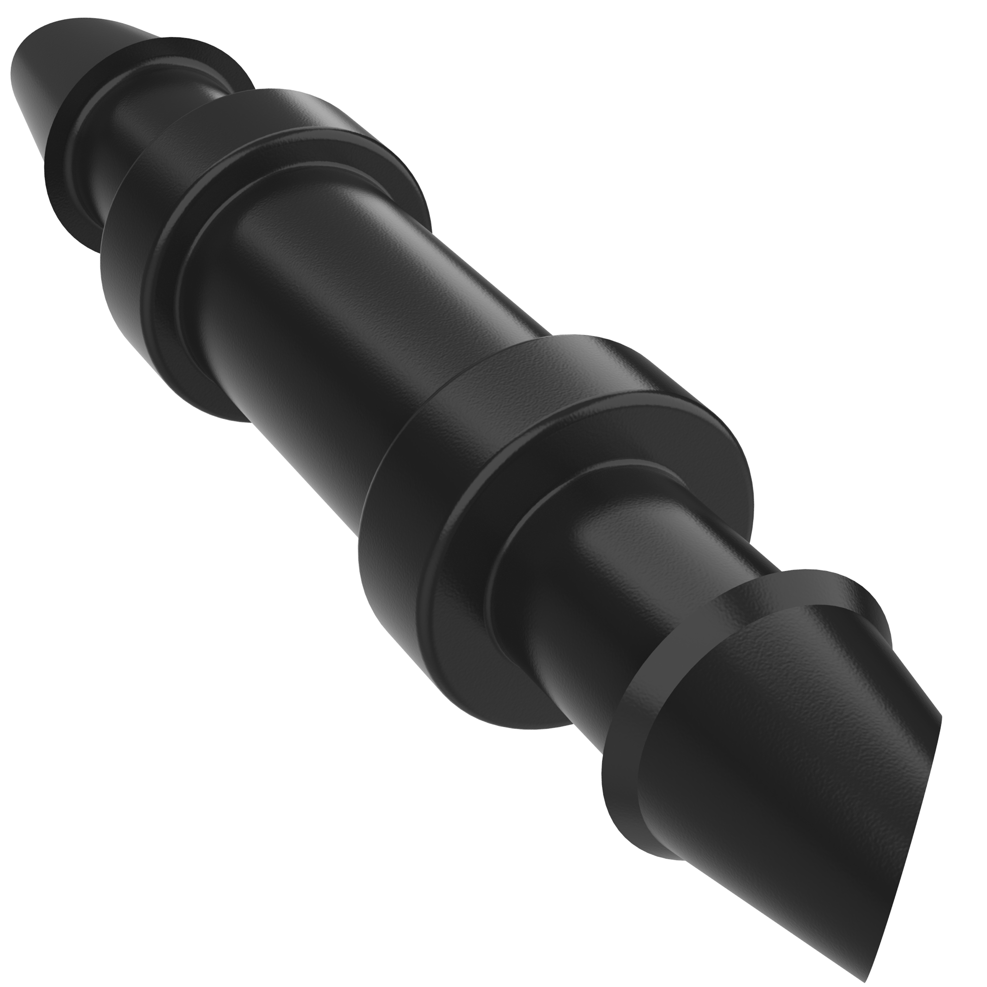 Black 1/4 in. Straight Barbed Connection Drip Irrigation Fitting Coupling for Tubing Hose Garden System - Dragon Chewer
