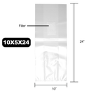Mushroom Grow Bags - Autoclave Compatible .5 Micron Filter 10x5x24 - (25 qty.) - Dragon Chewer