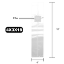 Mushroom Grow Bags - Autoclave Compatible .2 Micron Filter 4x3x18 - (25 qty.) - Dragon Chewer