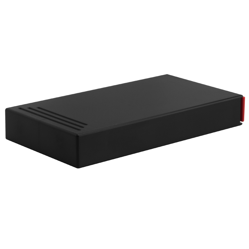 Black & Red Press N Pull 109 / 116 mm CR wholesale child resistant custom packaging slider box. The best custom 420 pre roll packaging cases, holders & supplies. This multi-use / multi-pack dispensary container is great for edibles, joints, cartridges, and more! MADE IN THE USA.