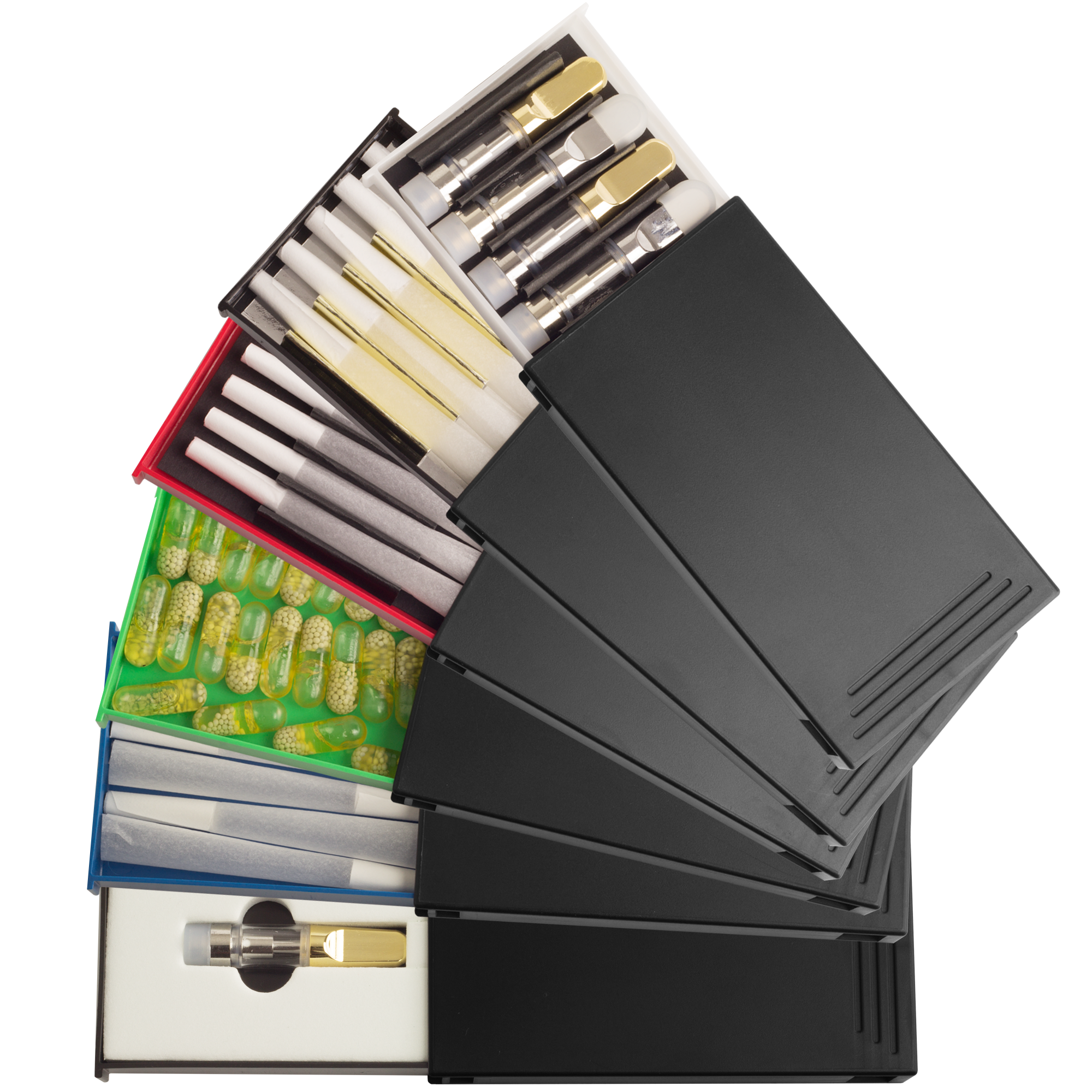 Dragon Chewer White Press N Pull 109 mm CR child resistant wholesale child resistant custom pre roll packaging slider box. The best custom 420 pre roll packaging cases, holders & supplies. This multi-use / multi-pack dispensary container is great for edibles, joints, blunts, cones, cartridges, and more! MADE IN THE USA.