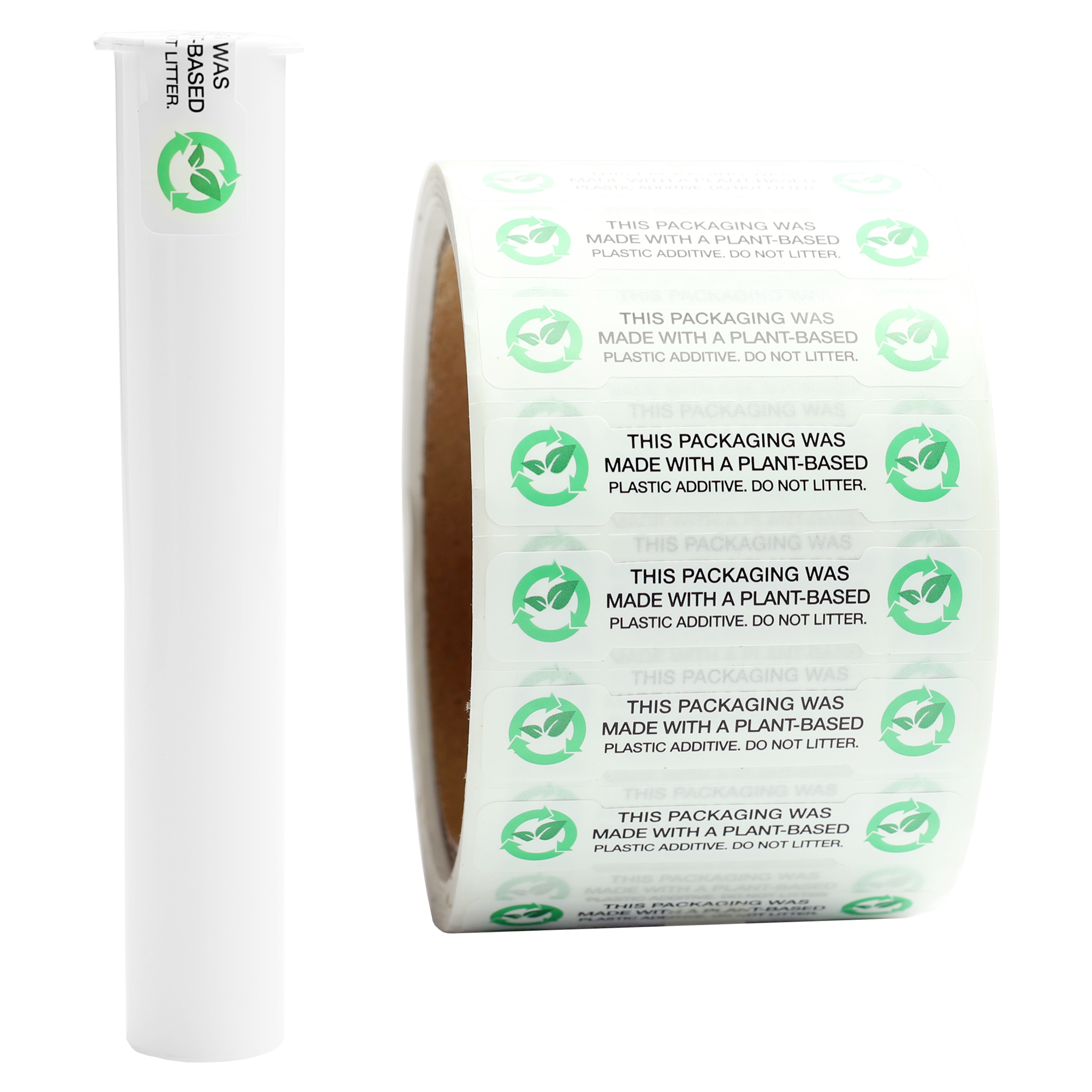 Plant-Based Additive Tamper Evident Universal Labels (1,000 qty.) - Dragon Chewer