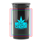 13 Dram Pop Top CR Container Premium Custom Labels (2,500 qty.) - USA MADE - Dragon Chewer