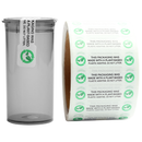 Plant-Based Additive Tamper Evident Universal Labels (1,000 qty.) - Dragon Chewer