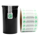 Plant-Based Additive Tamper Evident Universal Labels (1,000 qty.) - Dragon Chewer