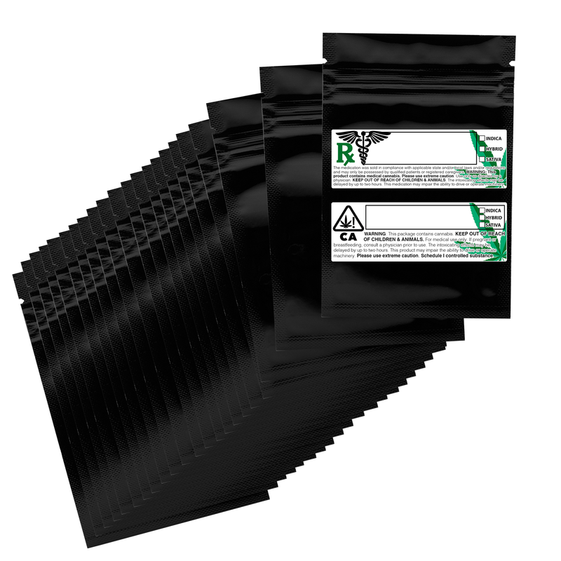 Black Dragon Chewer gram smell proof foil mylar bags by the Caviar Locker with custom designer rx strain labels. Thick wholesale bulk dispensary custom child resistant packaging 420 long term storage barrier bags with thc stickers. 