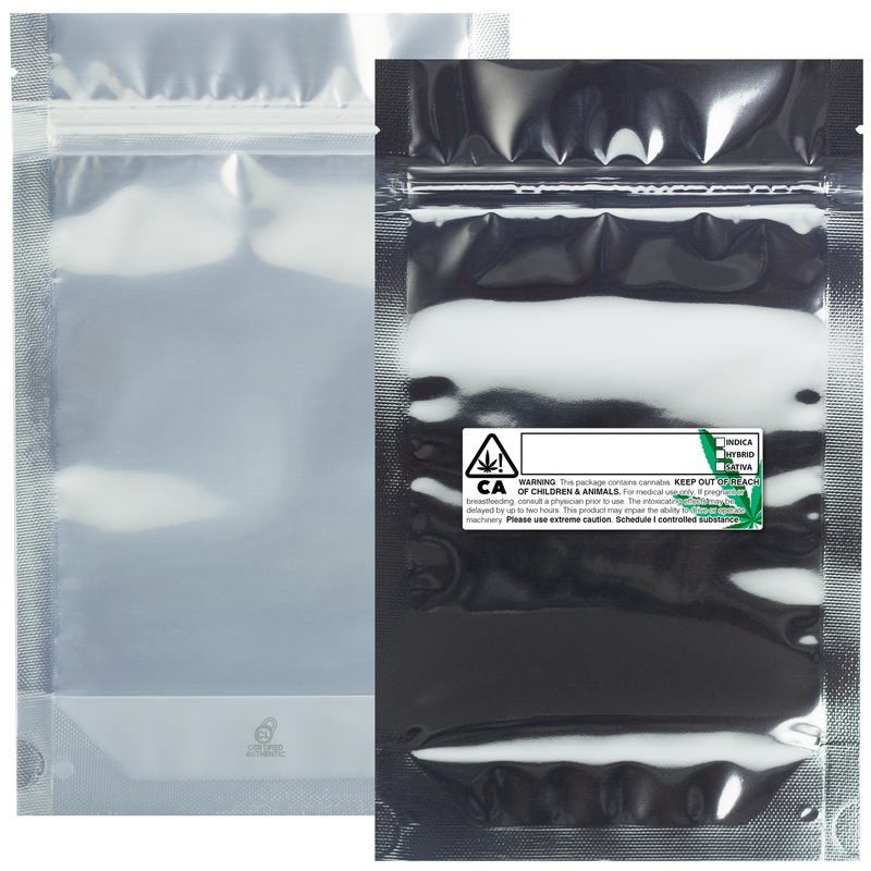 Silver Dragon Chewer 14g half ounce smell proof foil mylar bags by the Caviar Locker with custom designer rx strain labels. Thick wholesale bulk dispensary custom child resistant packaging 420 long term storage barrier bags with thc stickers. 