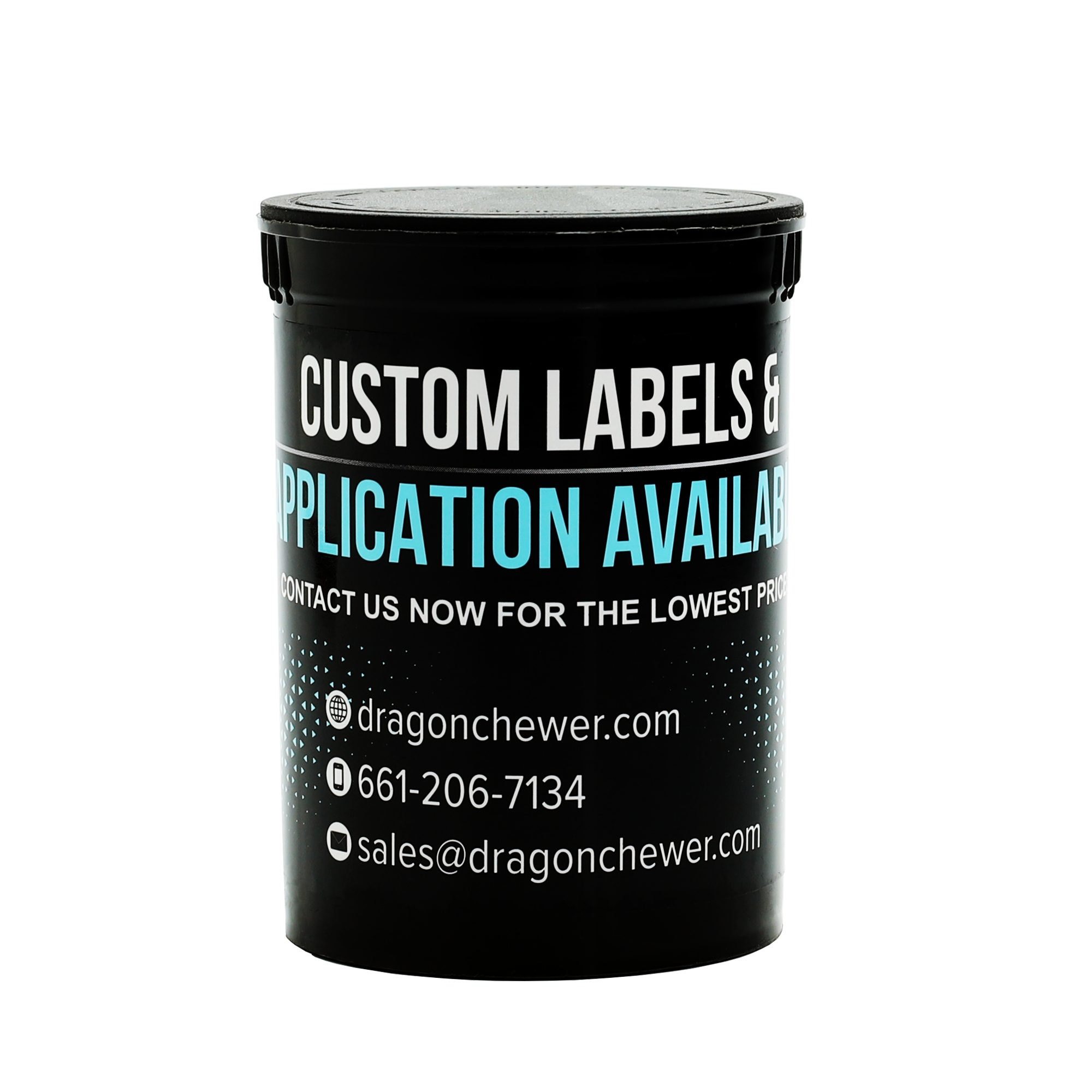 30 Dram Pop Top CR Container Premium Custom Labels (2,500 qty.) - USA MADE - Dragon Chewer