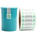 Plant-Based Additive Tamper Evident Universal Labels (1,000 qty.) - Dragon Chewer