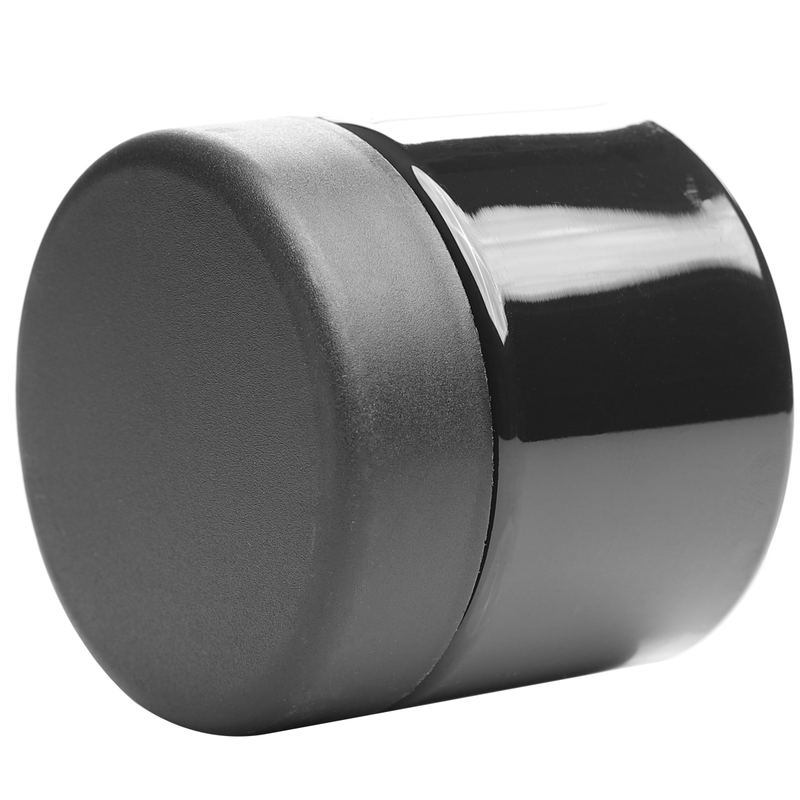 3 Ounce Black PET Jar - Child Resistant Black Smooth Cap w/ liner - (1 qty.)