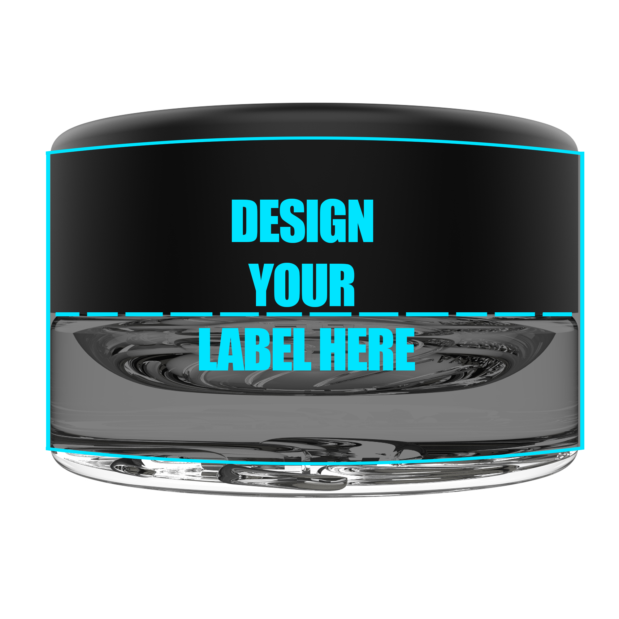 Supercell 5ML Glass Concentrate Jar - Custom Wrap Perforated Tamper Labels (2,500 qty.) - USA MADE