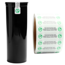 Plant-Based Additive Tamper Evident Universal Labels (1,000 qty.) - Dragon Chewer