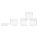 6ML Shoulder Less Clear Glass Concentrate Jar - Clear Silicone Cap (20 qty.) - Dragon Chewer