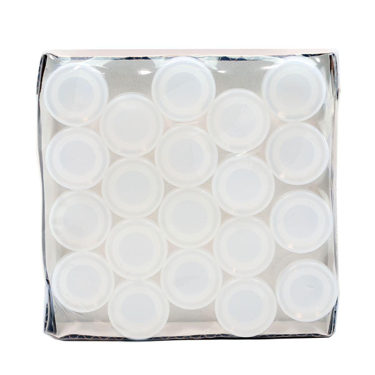 6ML Shoulder Less Clear Glass Concentrate Jar - Clear Silicone Cap (20 qty.) - Dragon Chewer