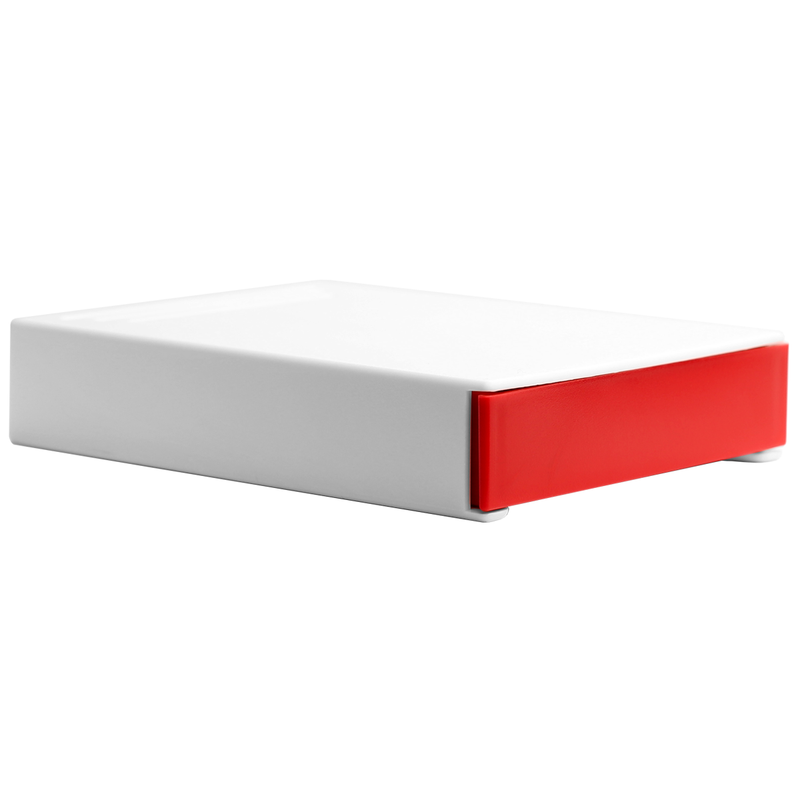 Press N Pull CR Pre Roll Slider Box Container - The 81 - White & Red. 81mm (224 qty.)