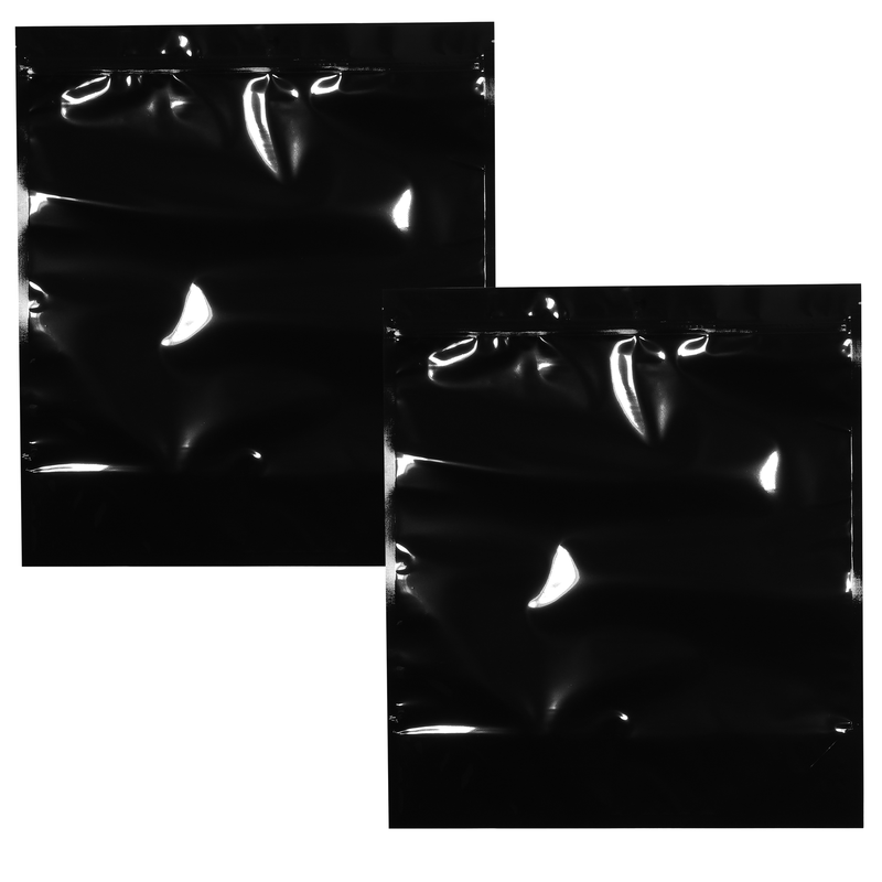 Gloss Black/Black 1 LB Grower Mylar Bags (10 qty.)