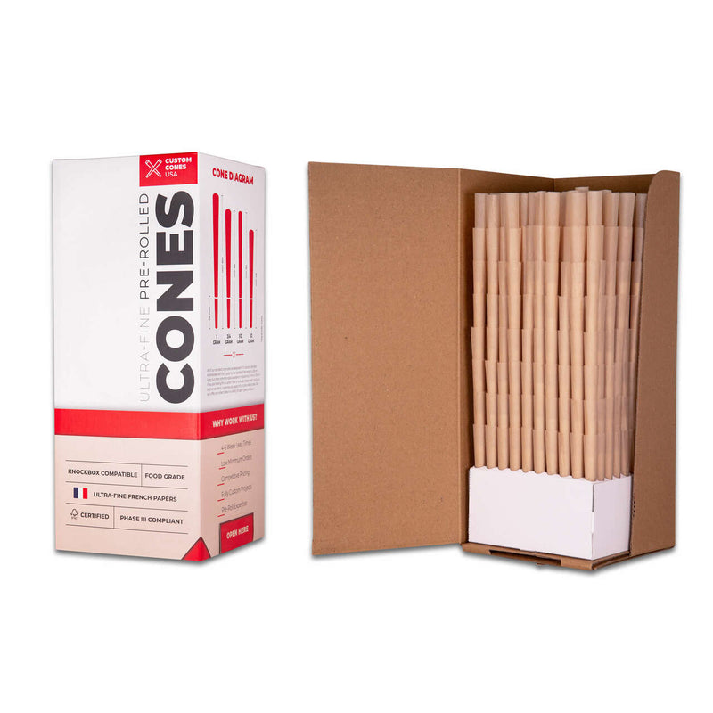 109mm Pre-Rolled Cones - Brown [800 Cones per Box]
