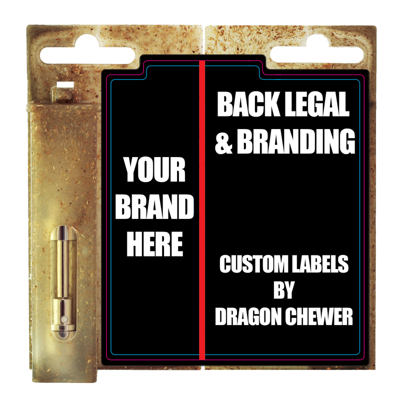 Cart Card Custom Cartridge Packaging Labels - Metallic Backing