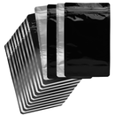 1/2 half ounce premium CR child resistant certified mylar exit bags child proof caviar locker black clear wholesale custom dragon chewer